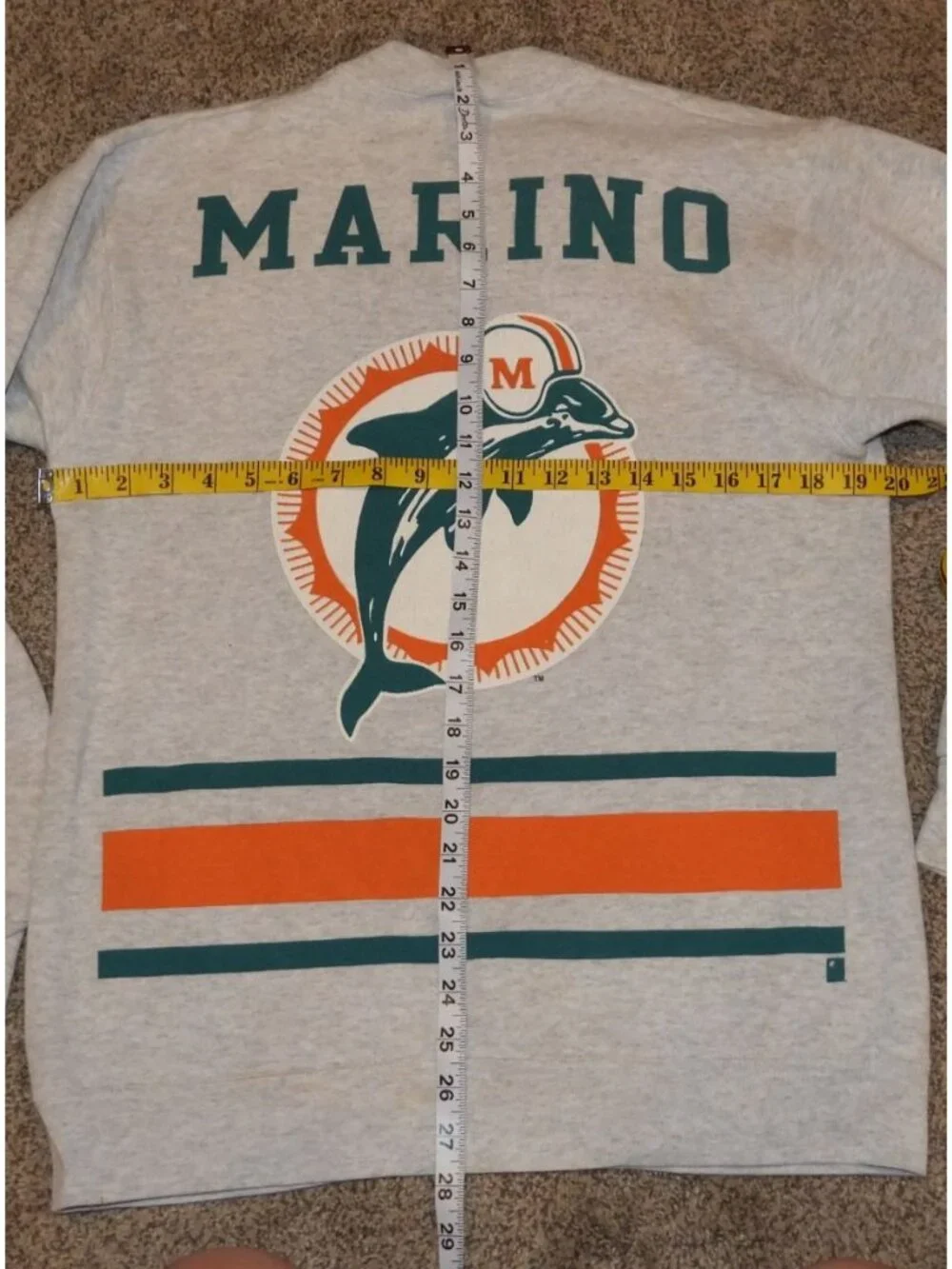 Vintage 1996 Dan Marino Miami Dolphins Pro Player Pullover Sweatshirt Youth XL